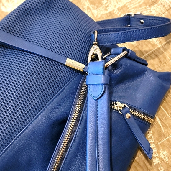 Gianni Conti Blue Leather Bag - Picture 4 of 10